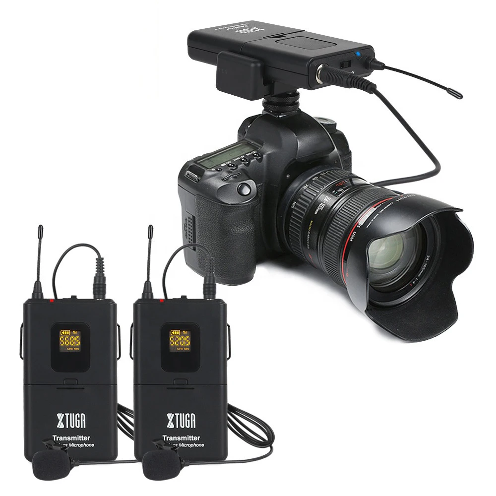 Wireless Lavalier Microphone System 60m Range for DSLR Camera Phone Interview Recording30 Channel UHF Lapel Mic
Wireless Lavalier Microphone System 60m Range for DSLR Camera Phone Interview Recording30 Channel UHF Lapel Mic