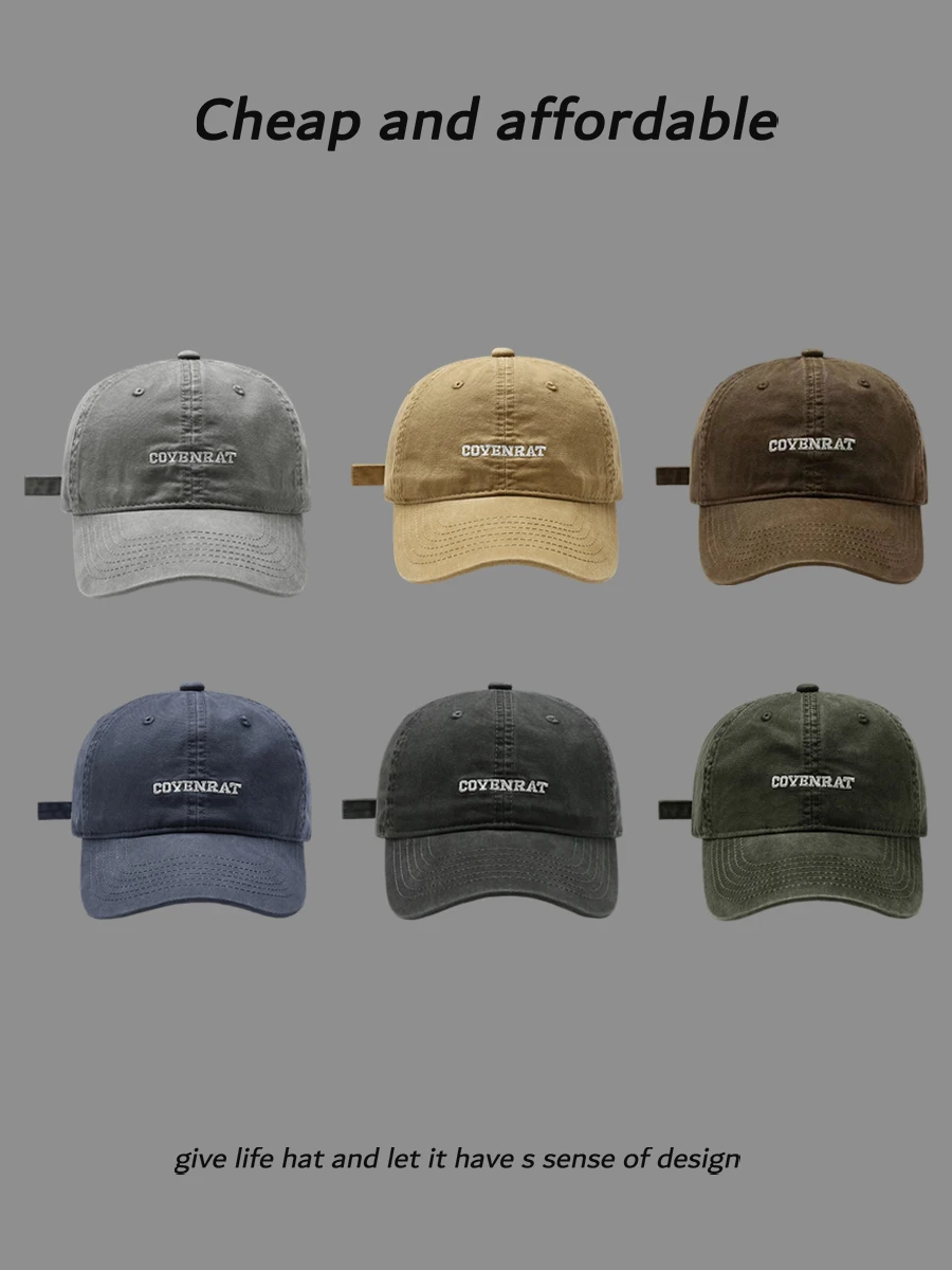 Baseball cap, wide brim, small face, men's and women's models, big head circumference, soft top, embroidered peaked cap
Baseball cap, wide brim, small face, men's and women's models, big head circumference, soft top, embroidered peaked cap