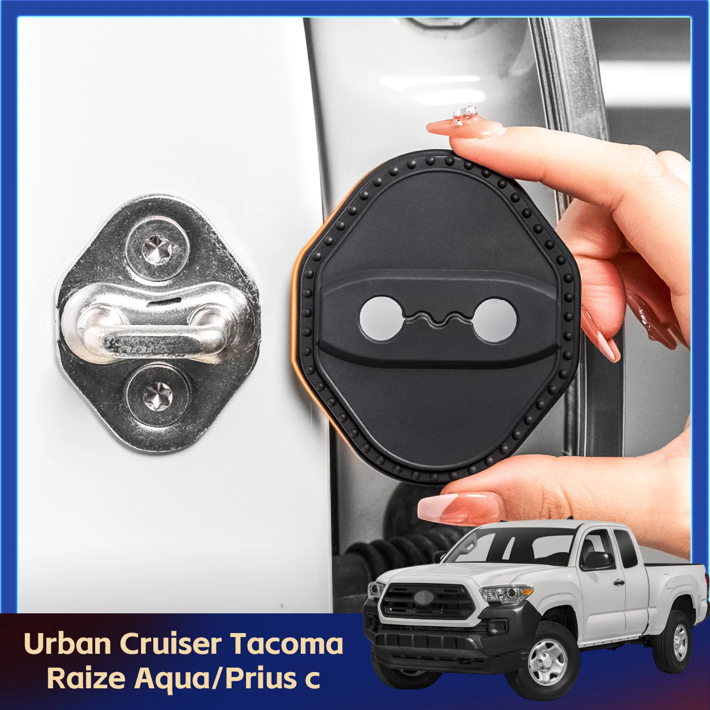 2/4 шт. силиконовые защитные накладки на замки дверей автомобиля для Toyota Urban Cruiser Tacoma Raize Aqua/Prius c NHP10
2/4 шт. силиконовые защитные накладки на замки дверей автомобиля для Toyota Urban Cruiser Tacoma Raize Aqua/Prius c NHP10