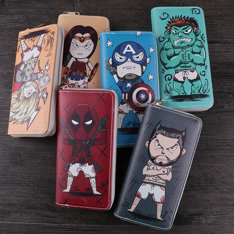 New Style Marvel Men's Long Wallet Anime Creative Cartoon Clutch Bag Zipper Bag Card Holder Student Gift Daily Necessities
New Style Marvel Men's Long Wallet Anime Creative Cartoon Clutch Bag Zipper Bag Card Holder Student Gift Daily Necessities