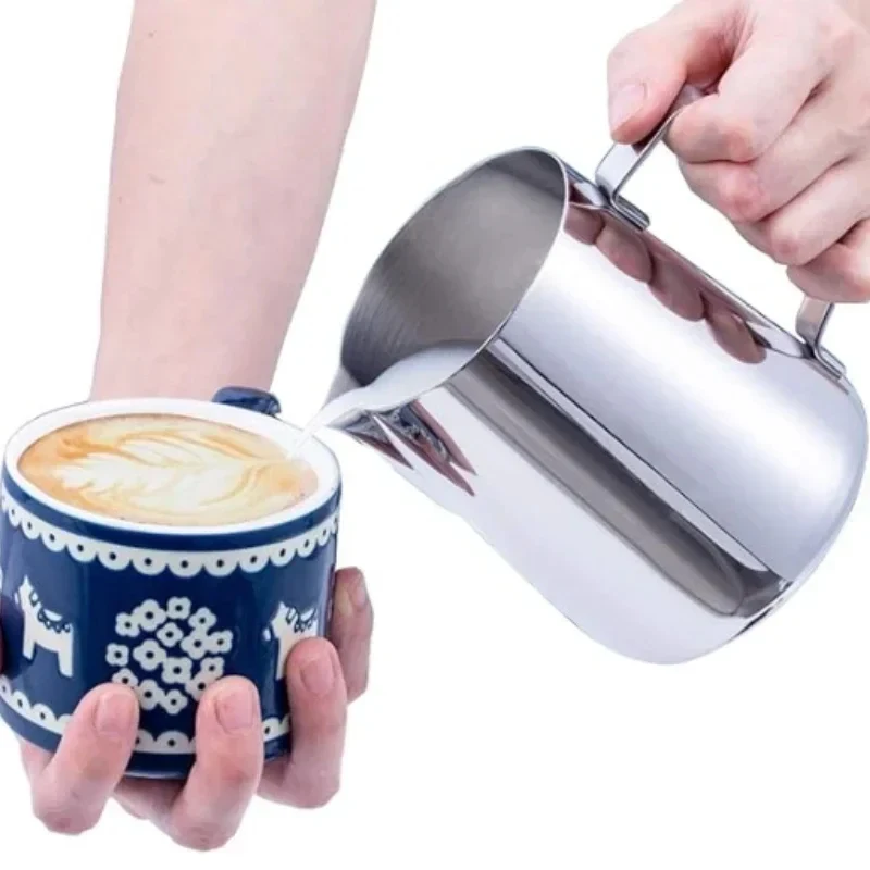150-600ML Coffee Milk Frothing Jug Latte Art Milk Frother Pitcher Stainless Steel Measurement Jug Milk Pot Coffee Accessories
150-600ML Coffee Milk Frothing Jug Latte Art Milk Frother Pitcher Stainless Steel Measurement Jug Milk Pot Coffee Accessories