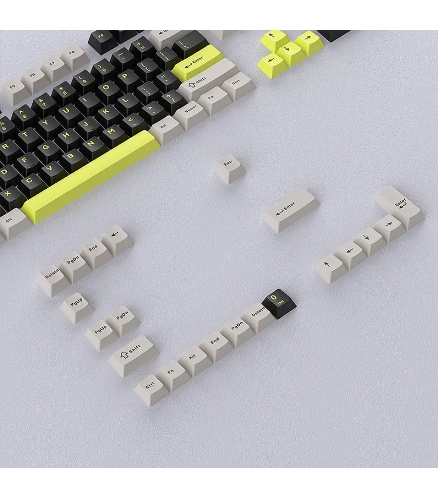 Personalized keycap black gray green mechanical keyboard keycap Sanpin PBT small full set of customized two-color keycaps
Personalized keycap black gray green mechanical keyboard keycap Sanpin PBT small full set of customized two-color keycaps