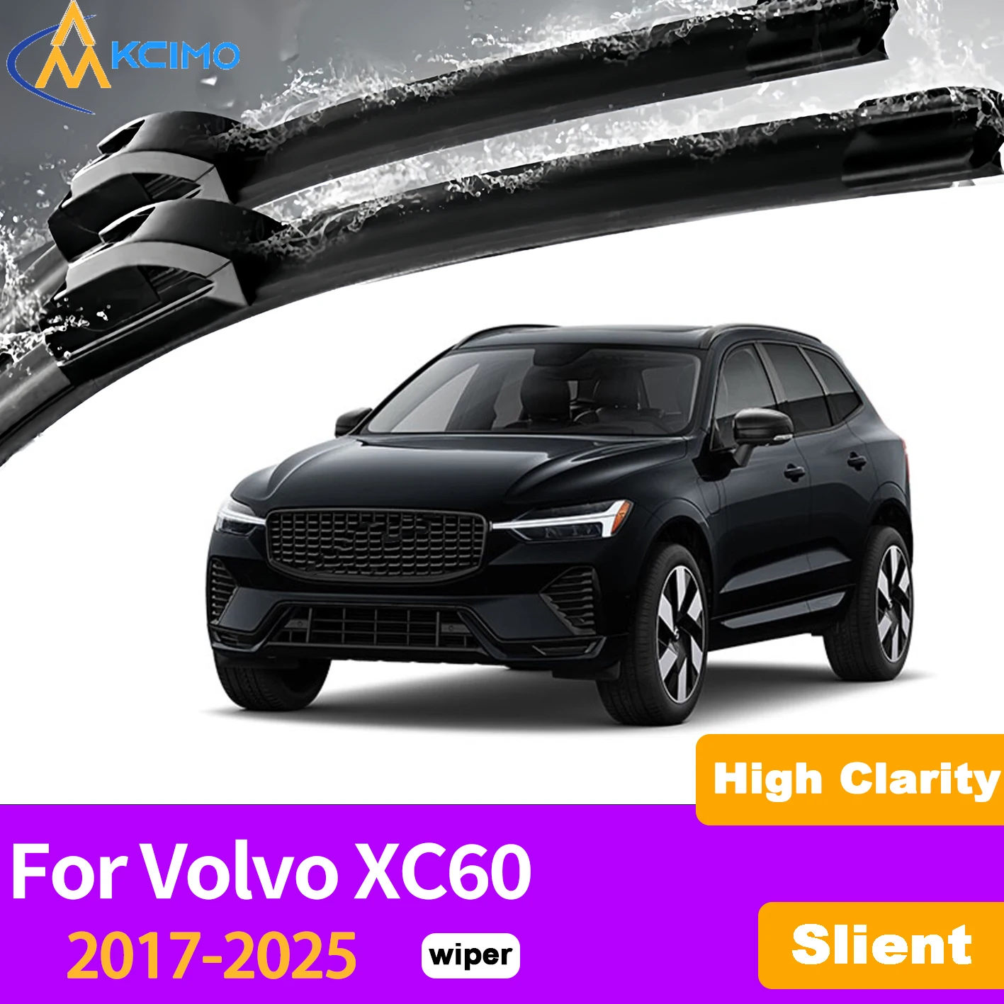 KCIMO 2PCS Front Windshield Wiper Blades For Volvo XC60 2017-2025, Streak-Free Deep Cleaning Replacement Auto Parts
KCIMO 2PCS Front Windshield Wiper Blades For Volvo XC60 2017-2025, Streak-Free Deep Cleaning Replacement Auto Parts