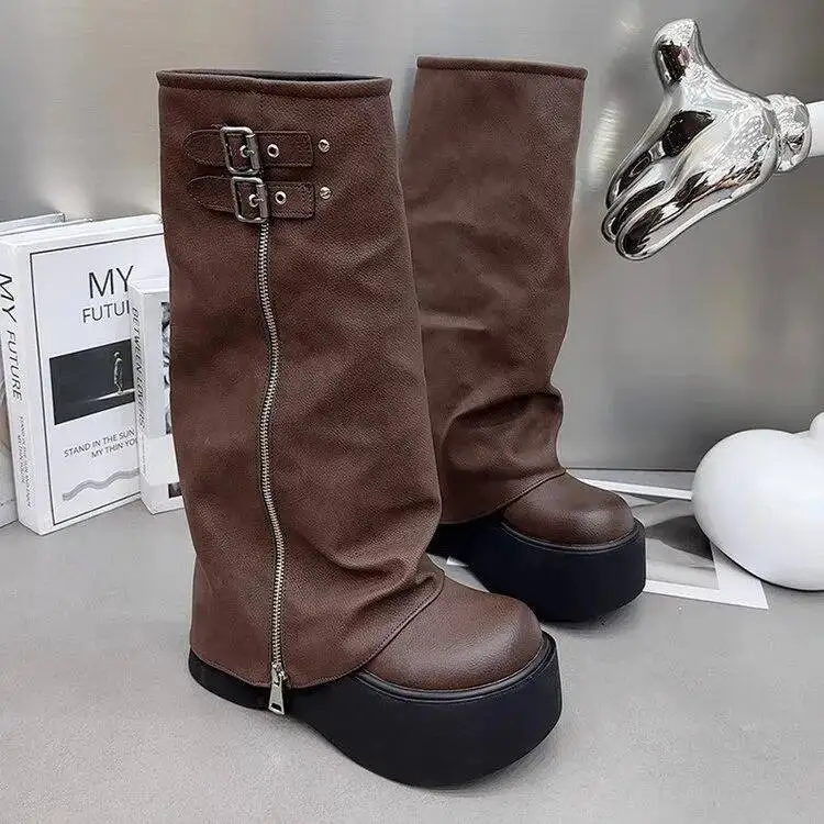 Winter Comfort High Boots for Women Fashion Back Zip Long Boots Female Elegant Platform Shoes Lady Thick Bottom Knight Booties
Winter Comfort High Boots for Women Fashion Back Zip Long Boots Female Elegant Platform Shoes Lady Thick Bottom Knight Booties