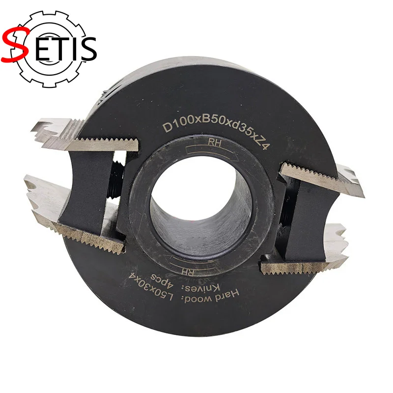 SETIS Double-Edged Profile Knife with Back Teeth Interchangeable High-Speed Steel Blades 4-Sided Planer Molding Cutter
SETIS Double-Edged Profile Knife with Back Teeth Interchangeable High-Speed Steel Blades 4-Sided Planer Molding Cutter