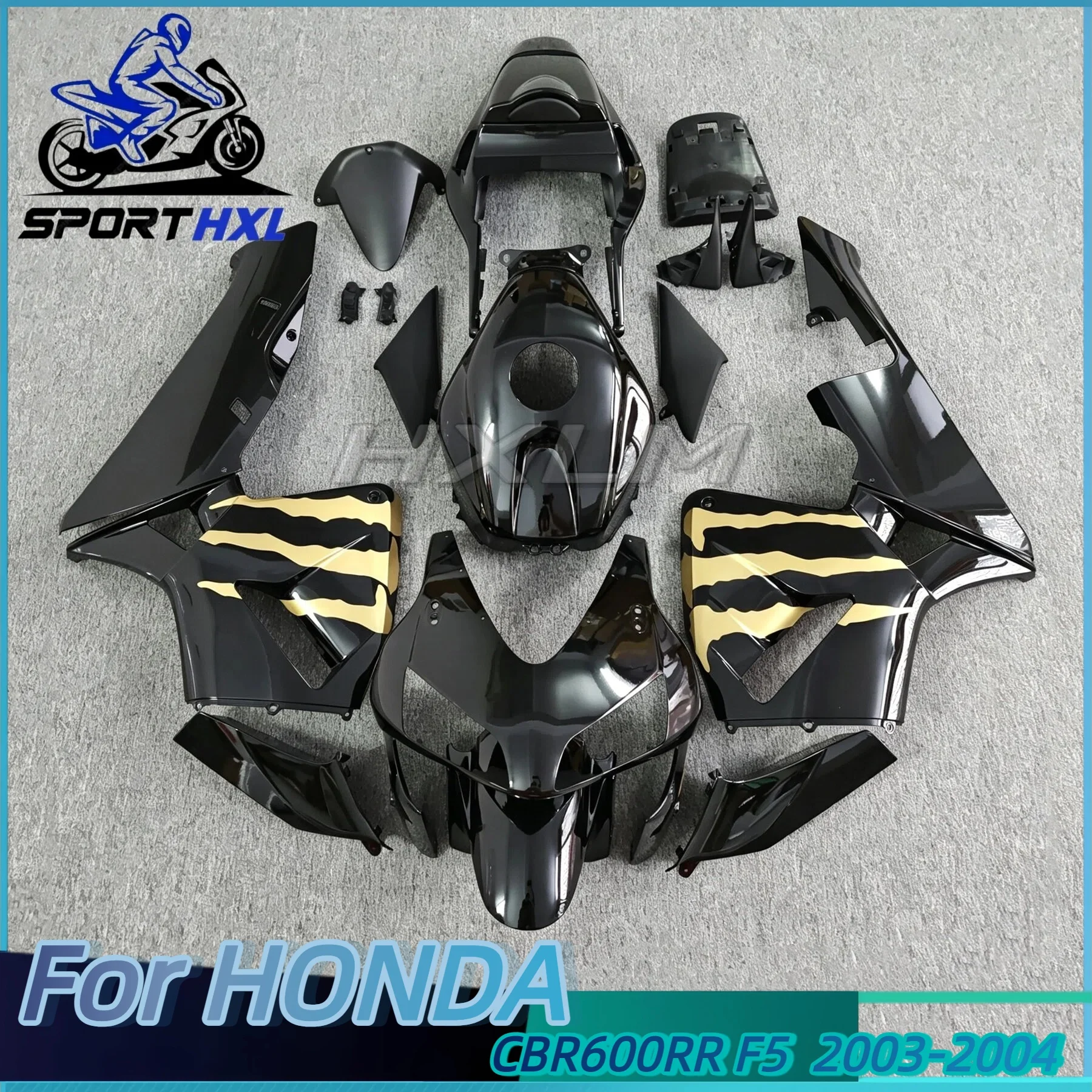 Motorcycle Fairings Kit For HONDA CBR600RR F5 2003 2004 CBR 600RR 03 04 CBR600 Black Gold Injection Fairing Bodywork Set
Motorcycle Fairings Kit For HONDA CBR600RR F5 2003 2004 CBR 600RR 03 04 CBR600 Black Gold Injection Fairing Bodywork Set