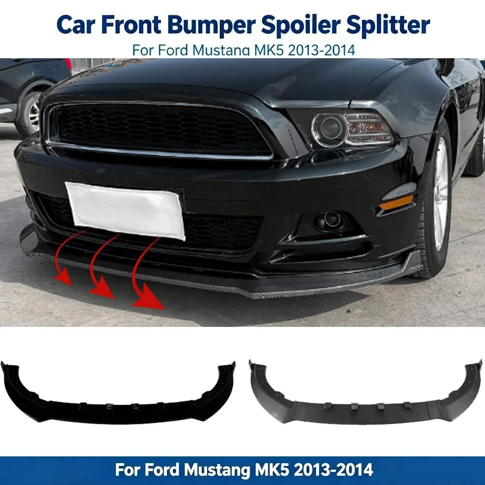Car Front Bumper Spoiler Splitter for Ford Mustang MK5 2013-2014 Lower Trim Canard Shovel Diffuser Lip Auto Accessories Tuning
Car Front Bumper Spoiler Splitter for Ford Mustang MK5 2013-2014 Lower Trim Canard Shovel Diffuser Lip Auto Accessories Tuning