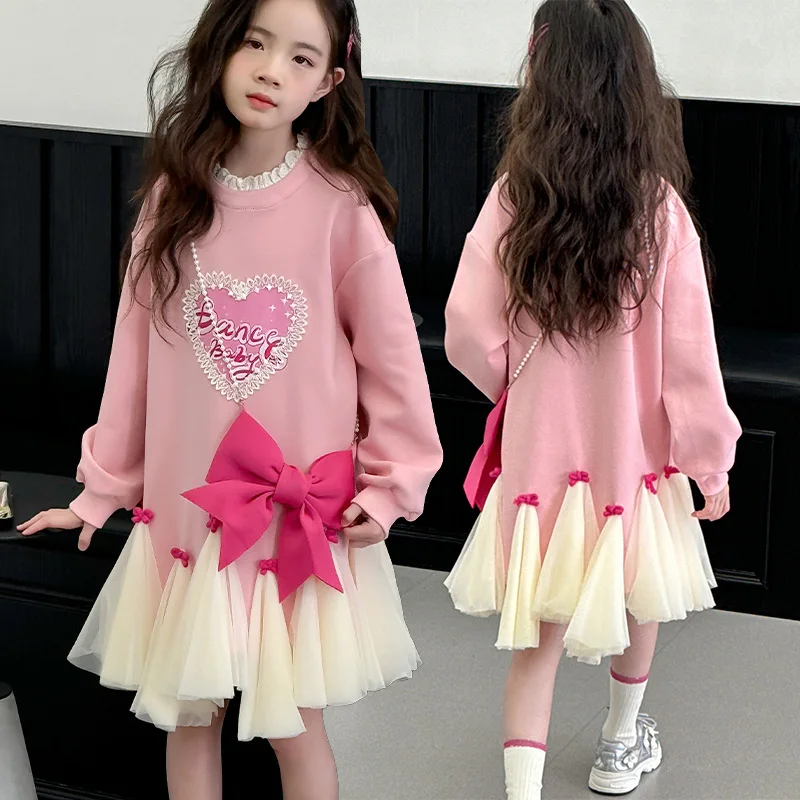 2025 платье для маленьких девочек с буквенным принтом и бантом, кружевное лоскутное детское платье для девочек, цельное платье с круглым вырезом и длинными рукавами для девочек от 4 до 14 лет
2025 платье для маленьких девочек с буквенным принтом и бантом, кружевное лоскутное детское платье для девочек, цельное платье с круглым вырезом и длинными рукавами для девочек от 4 до 14 лет