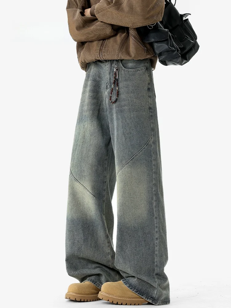MMOPTOP American Style Retro Washed Jeans Men's Spring Summer Loose Wide Leg Pants High Street Long Trousers Casual Cotton
MMOPTOP American Style Retro Washed Jeans Men's Spring Summer Loose Wide Leg Pants High Street Long Trousers Casual Cotton