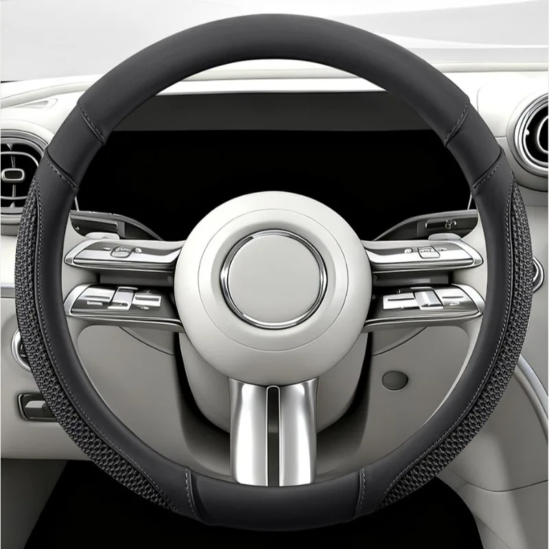 Universal Ice Silk Car Steering Wheel Cover Leather Steering Wheel Grip Car Accessories Interior Anti Slip Steering Wheel Covers
Universal Ice Silk Car Steering Wheel Cover Leather Steering Wheel Grip Car Accessories Interior Anti Slip Steering Wheel Covers