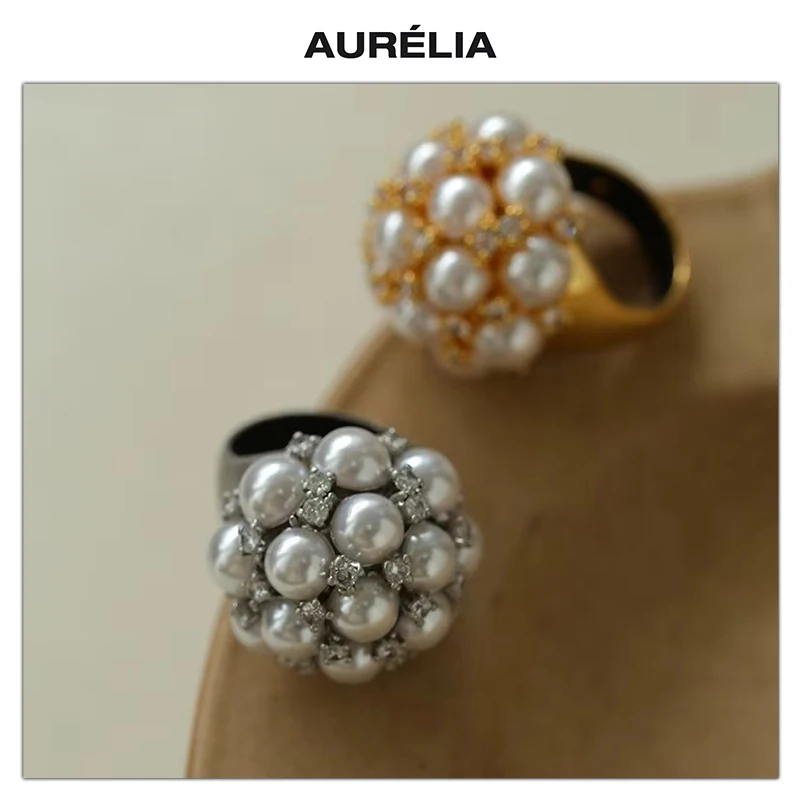 Europe Pearl Crystal Flower Gold Silver Luxury Ring Woman High Quality Elegant Jewelry Trend
Europe Pearl Crystal Flower Gold Silver Luxury Ring Woman High Quality Elegant Jewelry Trend