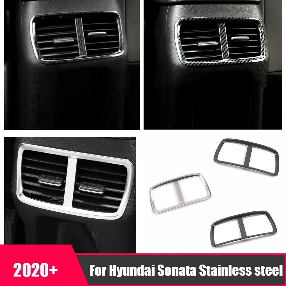 For Hyundai Sonata DN8 2020 2021 Stainless Car Rear Back Tail Air Conditioner Outlet AC Vent Decoration styling Accessorie
For Hyundai Sonata DN8 2020 2021 Stainless Car Rear Back Tail Air Conditioner Outlet AC Vent Decoration styling Accessorie