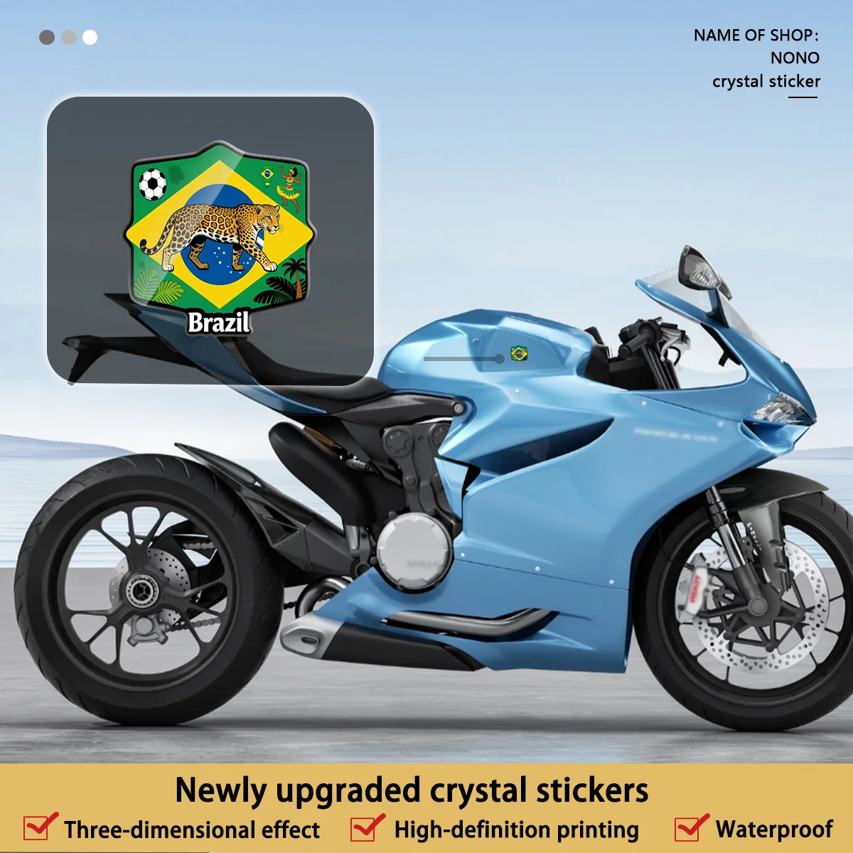6Pcs Brazilian Crystal Vinyl Decals, Waterproof Durable Stickers for Car Motorcycle Universal Exterior Styling & Gifts
6Pcs Brazilian Crystal Vinyl Decals, Waterproof Durable Stickers for Car Motorcycle Universal Exterior Styling & Gifts