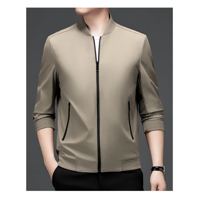 Solid Color Zipper Cardigan Autumn and Winter Men's Jacket Business Casual Jacket Stand Collar Top
Solid Color Zipper Cardigan Autumn and Winter Men's Jacket Business Casual Jacket Stand Collar Top