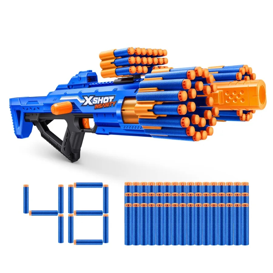 Insanity Berzerko 48 Darts Dart Blaster by ZURU Outdoor Toys for Ages 8+
Insanity Berzerko 48 Darts Dart Blaster by ZURU Outdoor Toys for Ages 8+