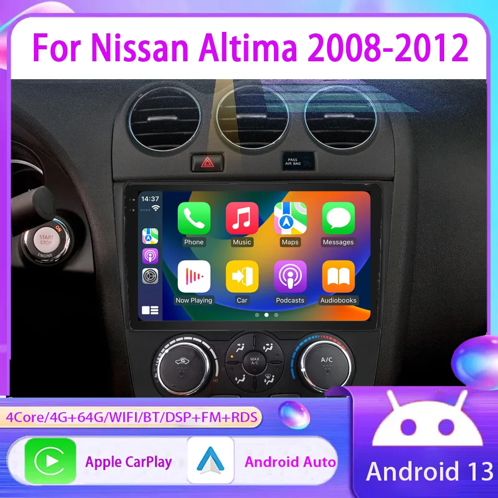 Android 13 9" 4+64GB For Nissan Altima 2008-2012 Car Stereo Radio Apple Carplay Android Auto Head Unit FM BT GPS
Android 13 9" 4+64GB For Nissan Altima 2008-2012 Car Stereo Radio Apple Carplay Android Auto Head Unit FM BT GPS