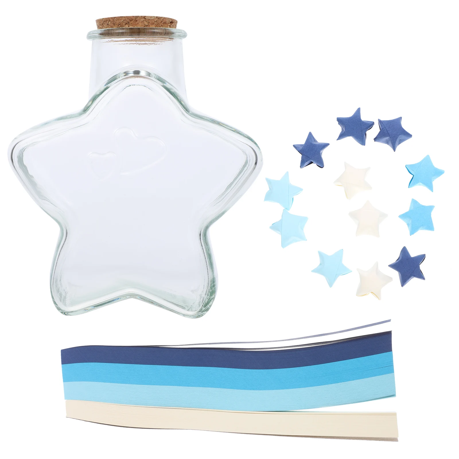 1 set Wishing Origami Stars Paper Strips Blue Gradient DIY Kids Origami Star Paper Strips Birthday Gifts Storage Containers
1 set Wishing Origami Stars Paper Strips Blue Gradient DIY Kids Origami Star Paper Strips Birthday Gifts Storage Containers