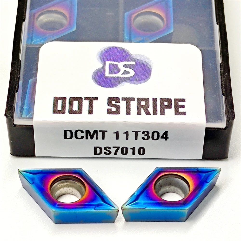 Carbide insert DCMT11T304 nano blue lathe turning tool for CNC Lathe turning insert DCMT 11T304 High quality grooving blade
Carbide insert DCMT11T304 nano blue lathe turning tool for CNC Lathe turning insert DCMT 11T304 High quality grooving blade