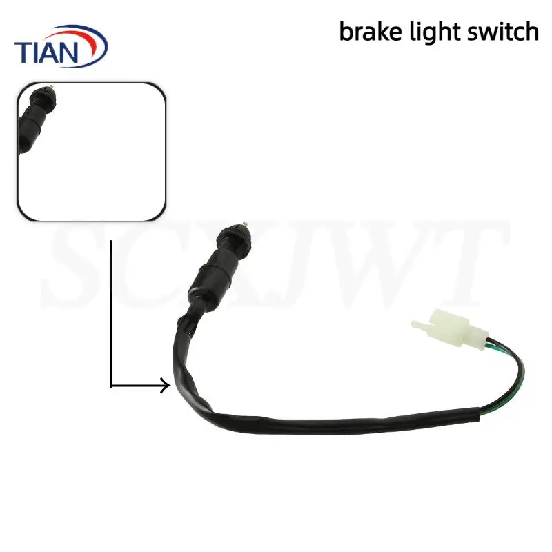 Universal motorcycle rear brake light switch with spring, motorcycle replacement parts
Universal motorcycle rear brake light switch with spring, motorcycle replacement parts