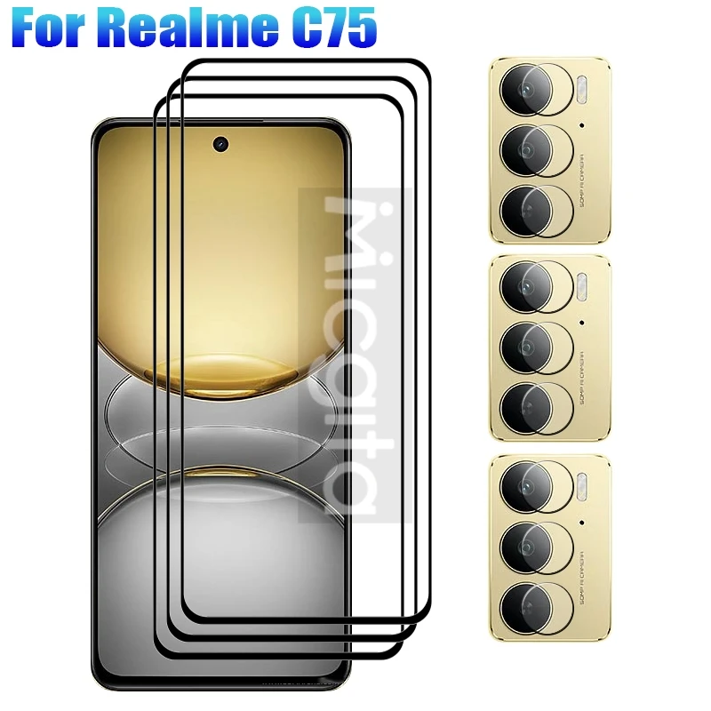 Full Glue Smartphone Glass For Realme C75 Screen protector Anti-Scratch 9H For Realme C75 Soft fiber Camera film
Full Glue Smartphone Glass For Realme C75 Screen protector Anti-Scratch 9H For Realme C75 Soft fiber Camera film