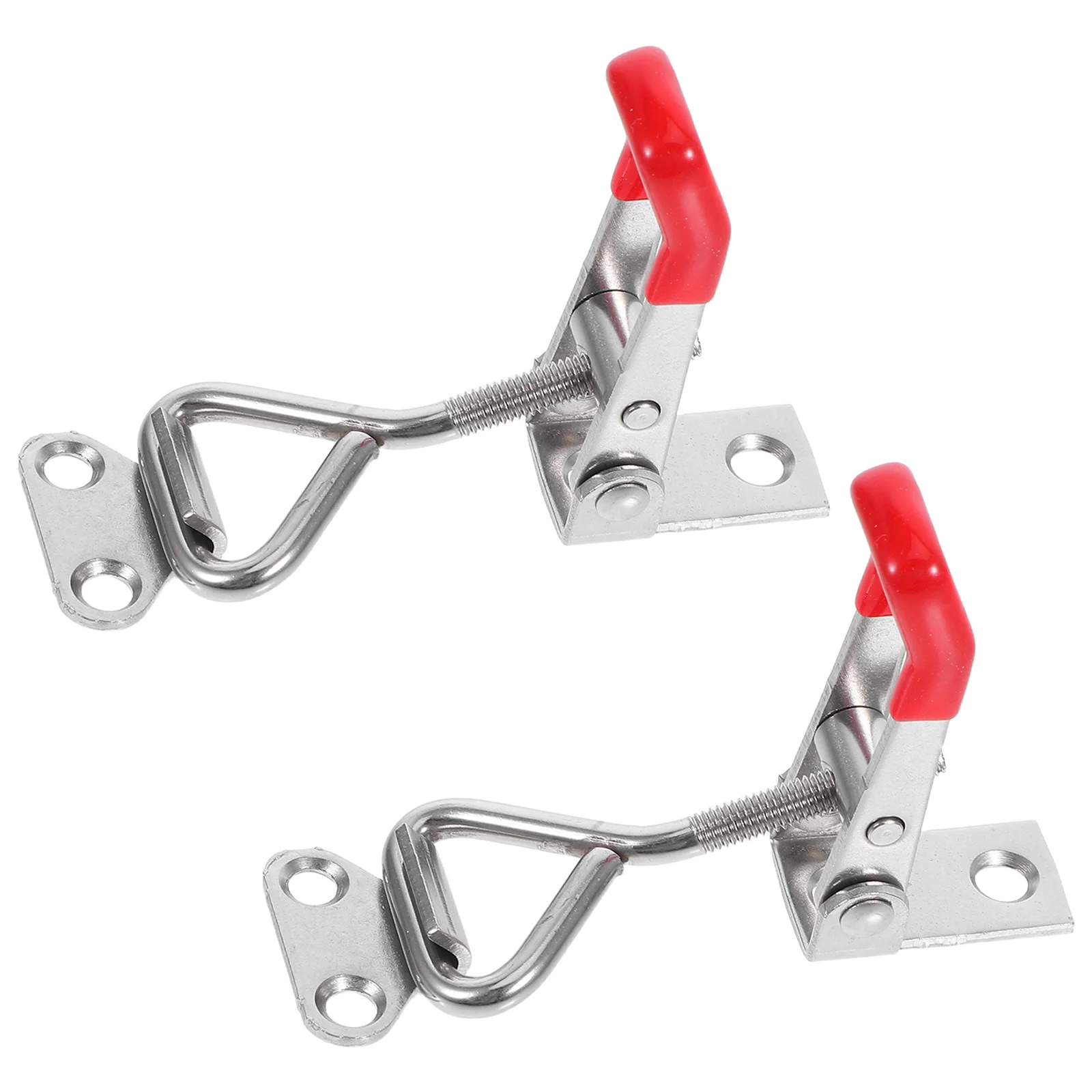 2pcs Stainless Steel Adjustable Toggle Clamp Hasp Heavy Duty Door Security Latch Door Bolt Metal Cabinet Clasp Lock Home Office
2pcs Stainless Steel Adjustable Toggle Clamp Hasp Heavy Duty Door Security Latch Door Bolt Metal Cabinet Clasp Lock Home Office