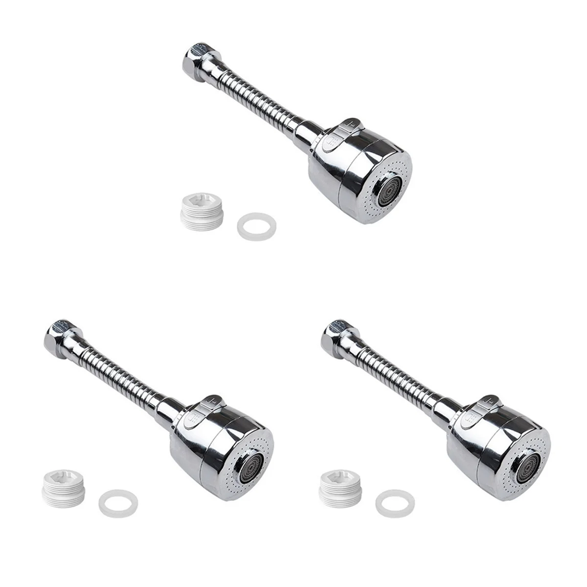 A71Z 3 Set Kitchen Stainless Steel Faucet Sprayer Splash-Proof Bubbler Water Saver Extension Rotating Faucet Extender
A71Z 3 Set Kitchen Stainless Steel Faucet Sprayer Splash-Proof Bubbler Water Saver Extension Rotating Faucet Extender