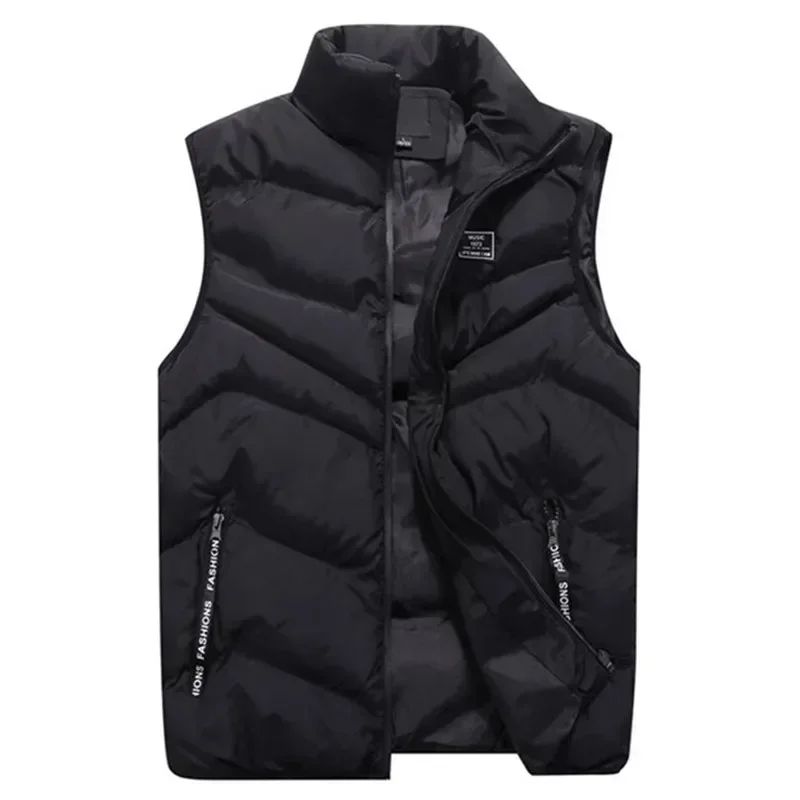 New Men's Vest Jackets Winter Solid Stand Collar Warm Sleeveless Jacket Men Casual Thicken Cotton-padded Waistcoat Plus Size 8XL
New Men's Vest Jackets Winter Solid Stand Collar Warm Sleeveless Jacket Men Casual Thicken Cotton-padded Waistcoat Plus Size 8XL