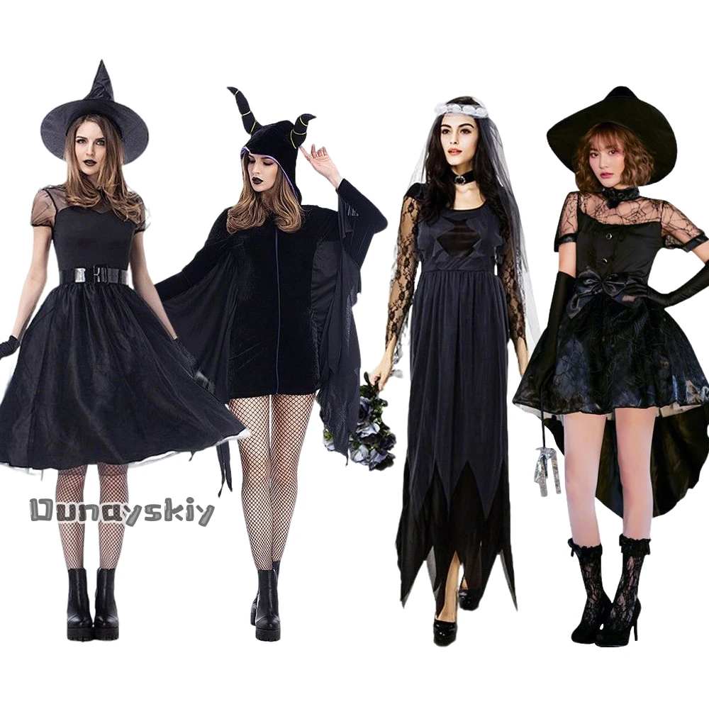 Halloween Witch CosplayCostumes Adults Kids Parent-Child Black Witch Dress Uniform Women Girls Halloween Dress Up Party Outfits
Halloween Witch CosplayCostumes Adults Kids Parent-Child Black Witch Dress Uniform Women Girls Halloween Dress Up Party Outfits