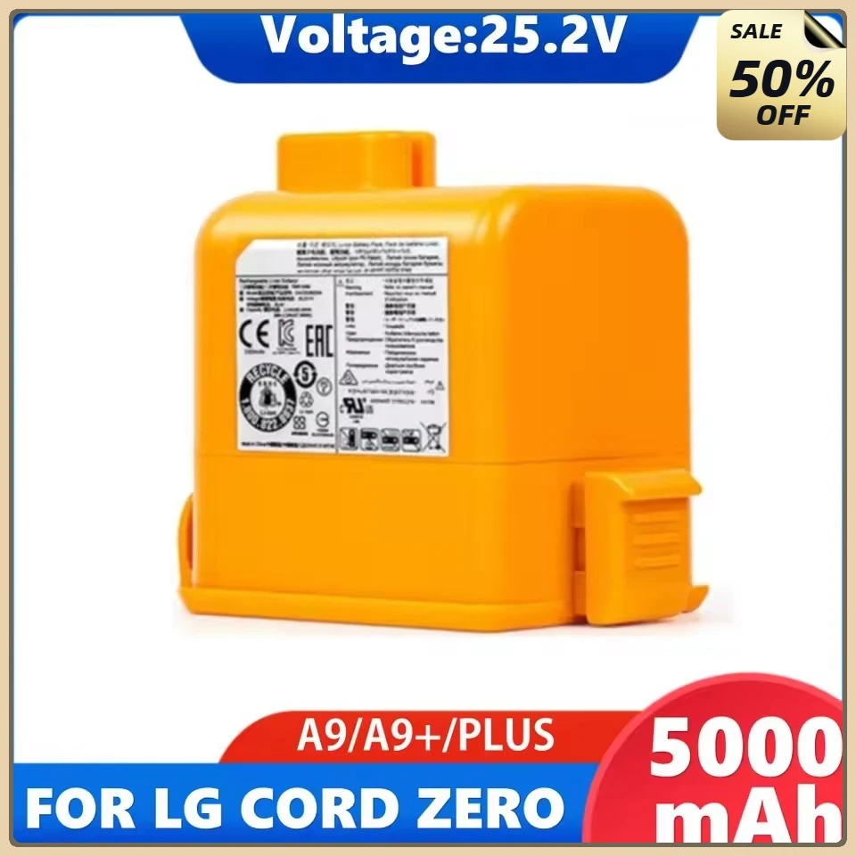 Аккумулятор для пылесоса, совместимый с LG Cord Zero A9, A9S, P9, A9K-CORE, A9MAX 5000 мАч
Аккумулятор для пылесоса, совместимый с LG Cord Zero A9, A9S, P9, A9K-CORE, A9MAX 5000 мАч