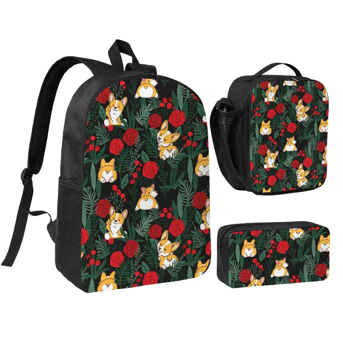 Corgi Dog In Garden Backpack Student BookBag School Bag Shoulder Bags 3ps Insulated Lunch Bag Pencil Case
Corgi Dog In Garden Backpack Student BookBag School Bag Shoulder Bags 3ps Insulated Lunch Bag Pencil Case