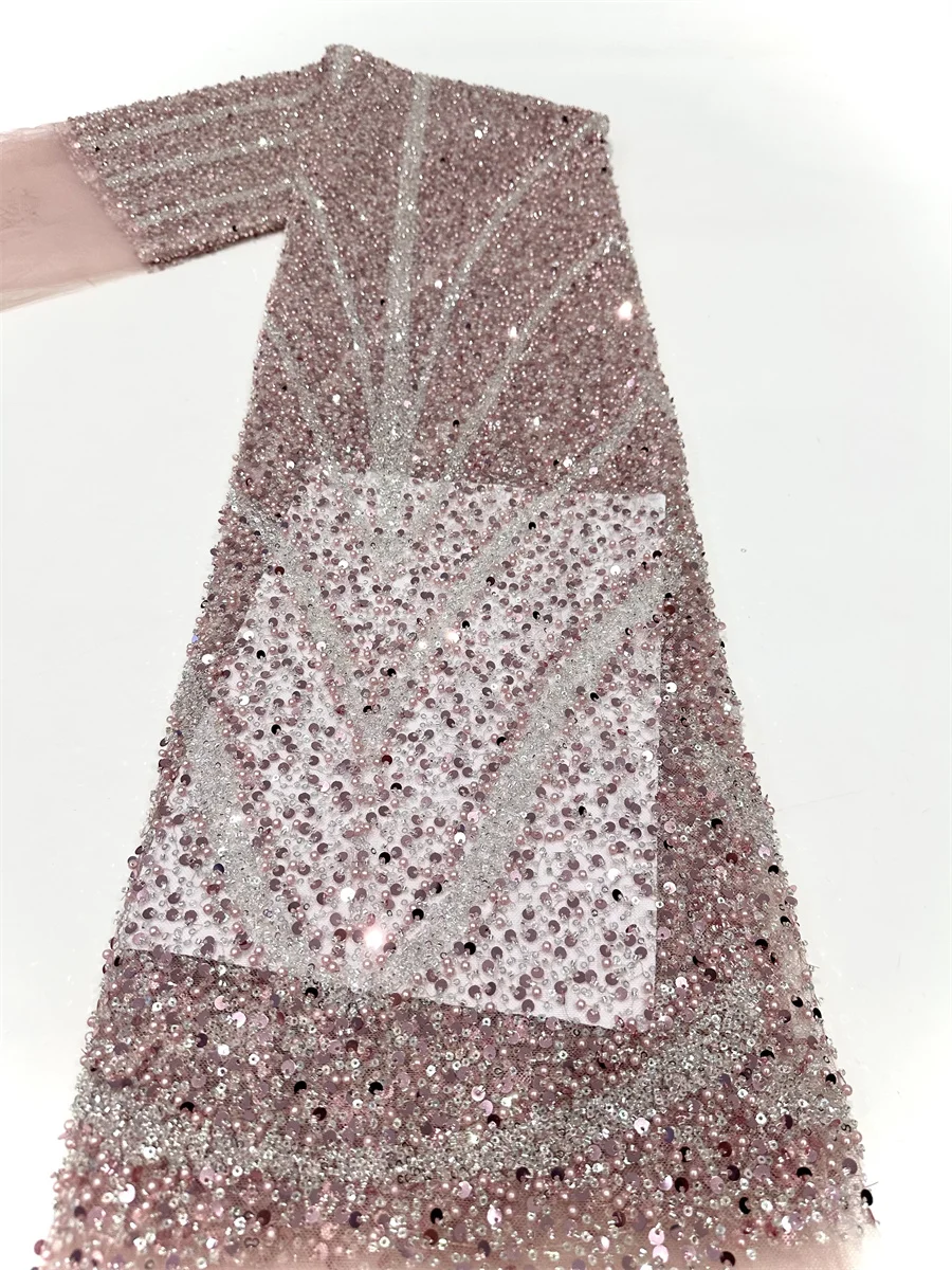 5 Yards Luxury Handmade Beads Lace Fabric Sequin Groom Embroidery Fabric Fashion French Tulle Mesh Lace Fabric for Wedding Dress
5 Yards Luxury Handmade Beads Lace Fabric Sequin Groom Embroidery Fabric Fashion French Tulle Mesh Lace Fabric for Wedding Dress