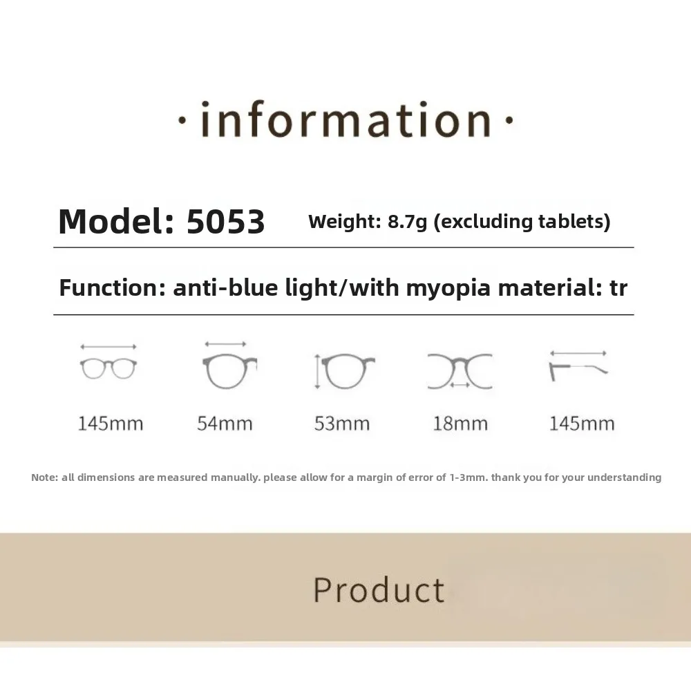 Новые модные простые и стильные универсальные ультралегкие оправы для очков для мужчин и женщин, подходящие для ношения с линзами для коррекции зрения, изысканный дизайн.
Новые модные простые и стильные универсальные ультралегкие оправы для очков для мужчин и женщин, подходящие для ношения с линзами для коррекции зрения, изысканный дизайн.