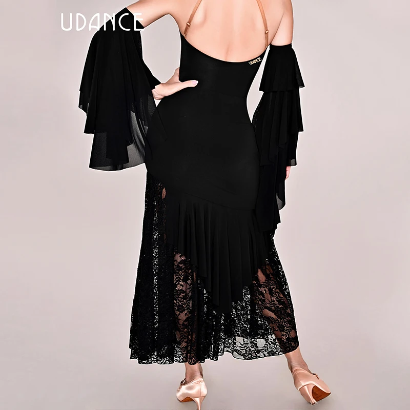 Ballroom Dance Clothing Black Lace Long Skirt Women Adult Waltz Dance Performance Costume Standard Dance Practice Wear BL18563
Ballroom Dance Clothing Black Lace Long Skirt Women Adult Waltz Dance Performance Costume Standard Dance Practice Wear BL18563