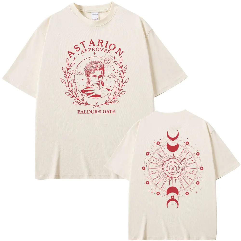 Best Famous Game Baldur's Gate Astarion Red Graphic Print T-shirt Men Women Fashion Oversized T Shirts Male 100% Cotton Tshirt
Best Famous Game Baldur's Gate Astarion Red Graphic Print T-shirt Men Women Fashion Oversized T Shirts Male 100% Cotton Tshirt