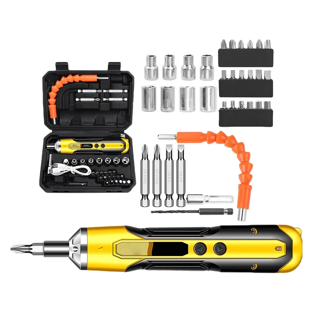 Cordless Electric Screwdriver 6.8V Household USB Rechargeable Magnetic Drill Bit W/ Lithium Battery Woodworking Punching Tools
Cordless Electric Screwdriver 6.8V Household USB Rechargeable Magnetic Drill Bit W/ Lithium Battery Woodworking Punching Tools