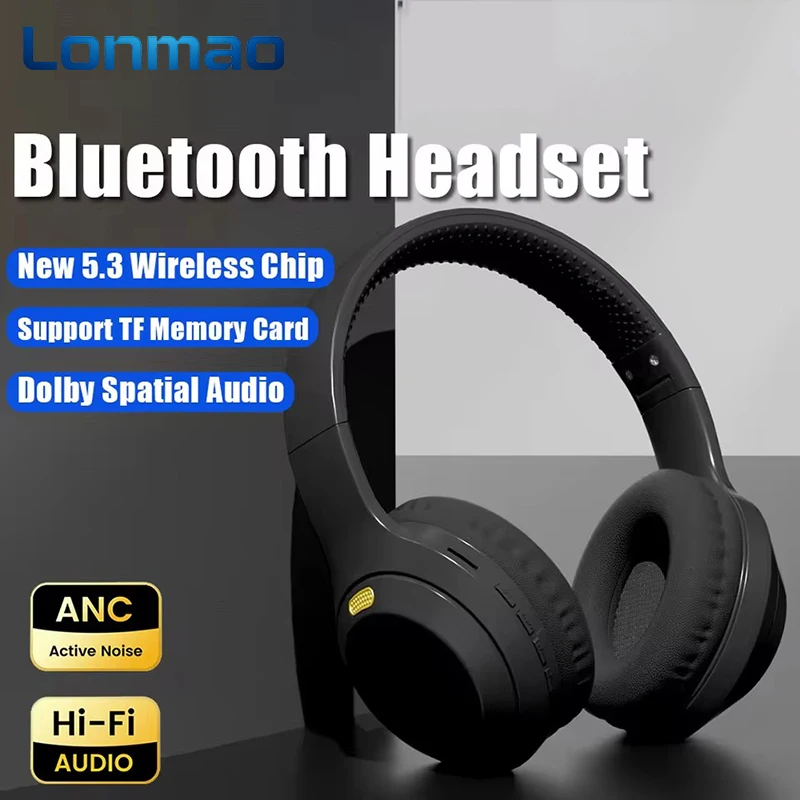 LonMao 5W Wireless Headphones Bluetooth5.3 Earphones Foldable Earbuds 40mm Driver Game Music Over Ear Stereo Headset With Mic
LonMao 5W Wireless Headphones Bluetooth5.3 Earphones Foldable Earbuds 40mm Driver Game Music Over Ear Stereo Headset With Mic