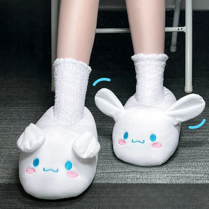 Cinnamoroll Fun Cartoon Slippers Kawaii Sanrio White Furry Slippers The Ears Move with Every Step Adorable and Fun Fuzzy Shoes
Cinnamoroll Fun Cartoon Slippers Kawaii Sanrio White Furry Slippers The Ears Move with Every Step Adorable and Fun Fuzzy Shoes