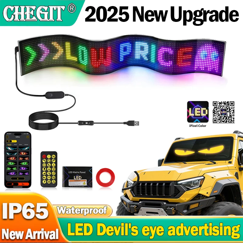 Светодиодная матричная пиксельная панель Demon Eyes Автомобильный светодиодный логотип Приложение Ночной свет DIY Программируемый гибкий светодиодный дисплей для автомобиля Грузовик Аксессуары
Светодиодная матричная пиксельная панель Demon Eyes Автомобильный светодиодный логотип Приложение Ночной свет DIY Программируемый гибкий светодиодный дисплей для автомобиля Грузовик Аксессуары