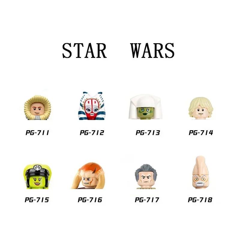 PG8051 Building Blocks Han Solo Luke Skywalker Wilhuff Tarkin Oola Mini Robot Figure Toy Bricks Assembling Doll Present PG716
PG8051 Building Blocks Han Solo Luke Skywalker Wilhuff Tarkin Oola Mini Robot Figure Toy Bricks Assembling Doll Present PG716