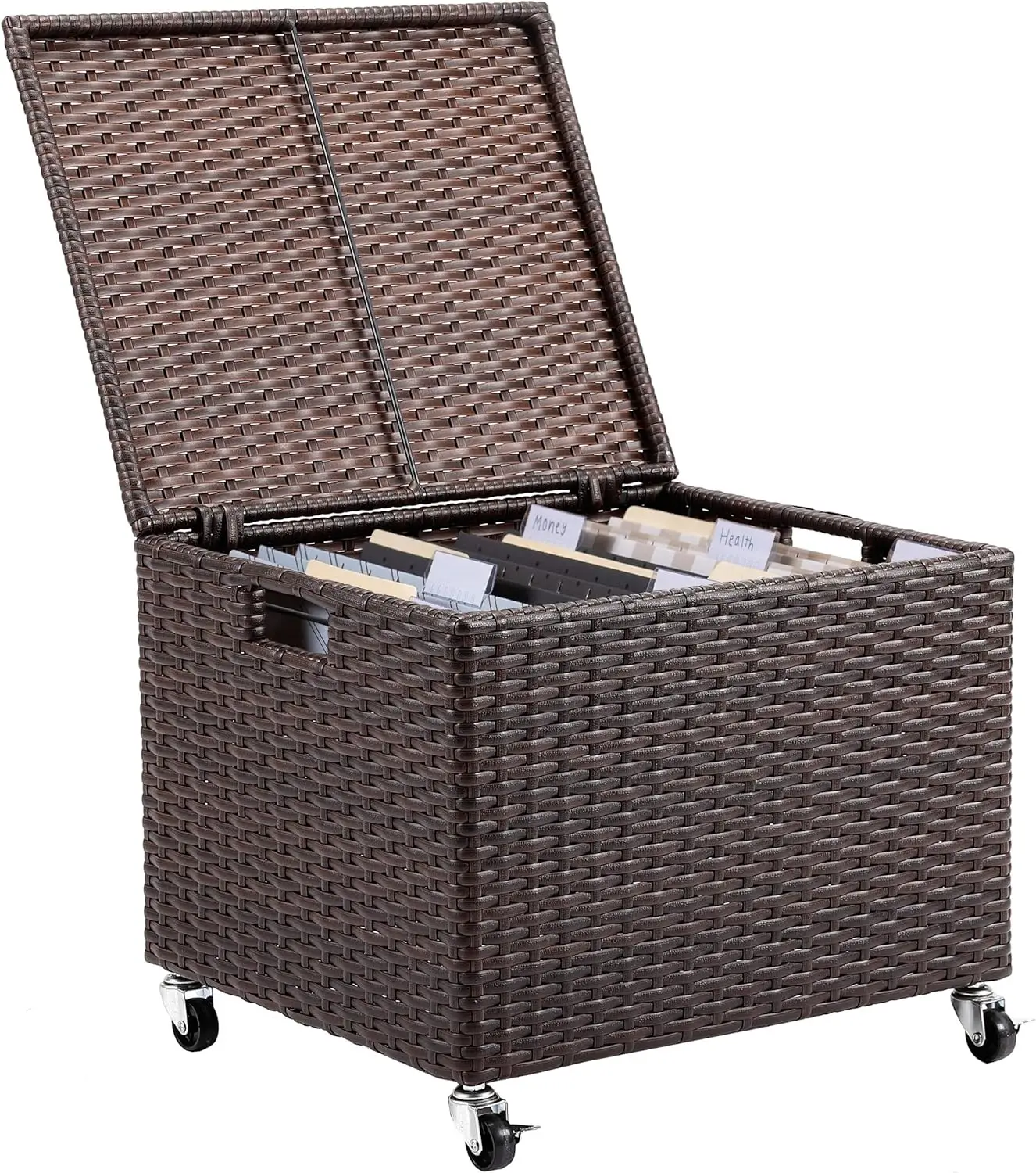 Rolling File Box with Wheels - Weatherproof Storage Cabinet for Home Office, Garden - Organize Files, Toys, Cushions - Espresso
Rolling File Box with Wheels - Weatherproof Storage Cabinet for Home Office, Garden - Organize Files, Toys, Cushions - Espresso