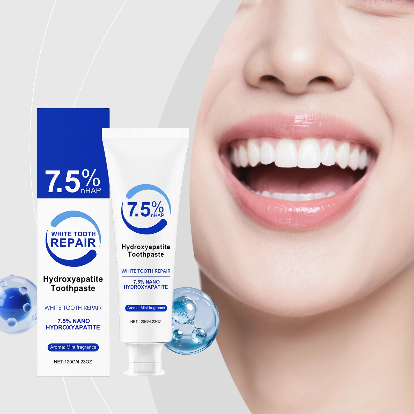 Зубная паста с мятой - Свежий мятный вкус, бережное очищение зубов, ежедневный уход, для комфортной чистки зубов
Зубная паста с мятой - Свежий мятный вкус, бережное очищение зубов, ежедневный уход, для комфортной чистки зубов