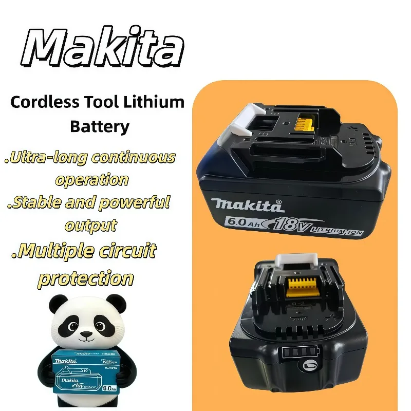 6.0Ah Genuine Makita 18V Li-ion Battery Pack BL1860B Compatible BL1830B BL1840B BL1850B All 18V Cordless Power Tools Parts
6.0Ah Genuine Makita 18V Li-ion Battery Pack BL1860B Compatible BL1830B BL1840B BL1850B All 18V Cordless Power Tools Parts