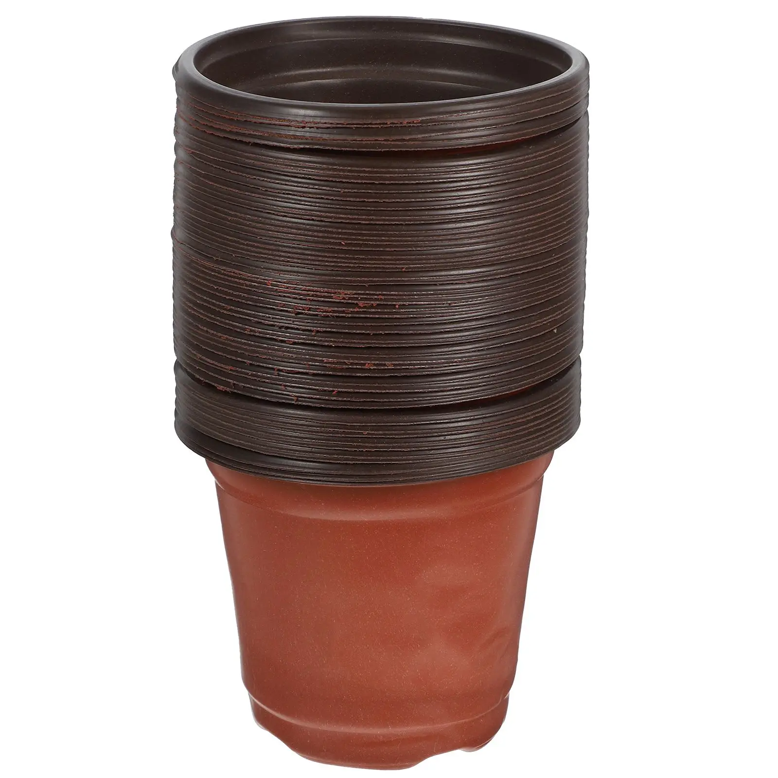 50PCS Plastic Flower Pots Small for Indoor Nursery Cactus Succulents Brown PP Material Breathable Bottom Holes
50PCS Plastic Flower Pots Small for Indoor Nursery Cactus Succulents Brown PP Material Breathable Bottom Holes