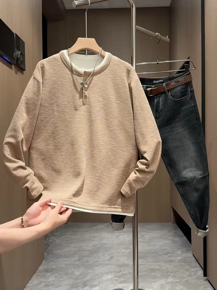 Мужской модный вязаный свитшот с длинным рукавом, повседневный, с цветовыми блоками, дышащий, с круглым вырезом, для осеннего сезона
Мужской модный вязаный свитшот с длинным рукавом, повседневный, с цветовыми блоками, дышащий, с круглым вырезом, для осеннего сезона