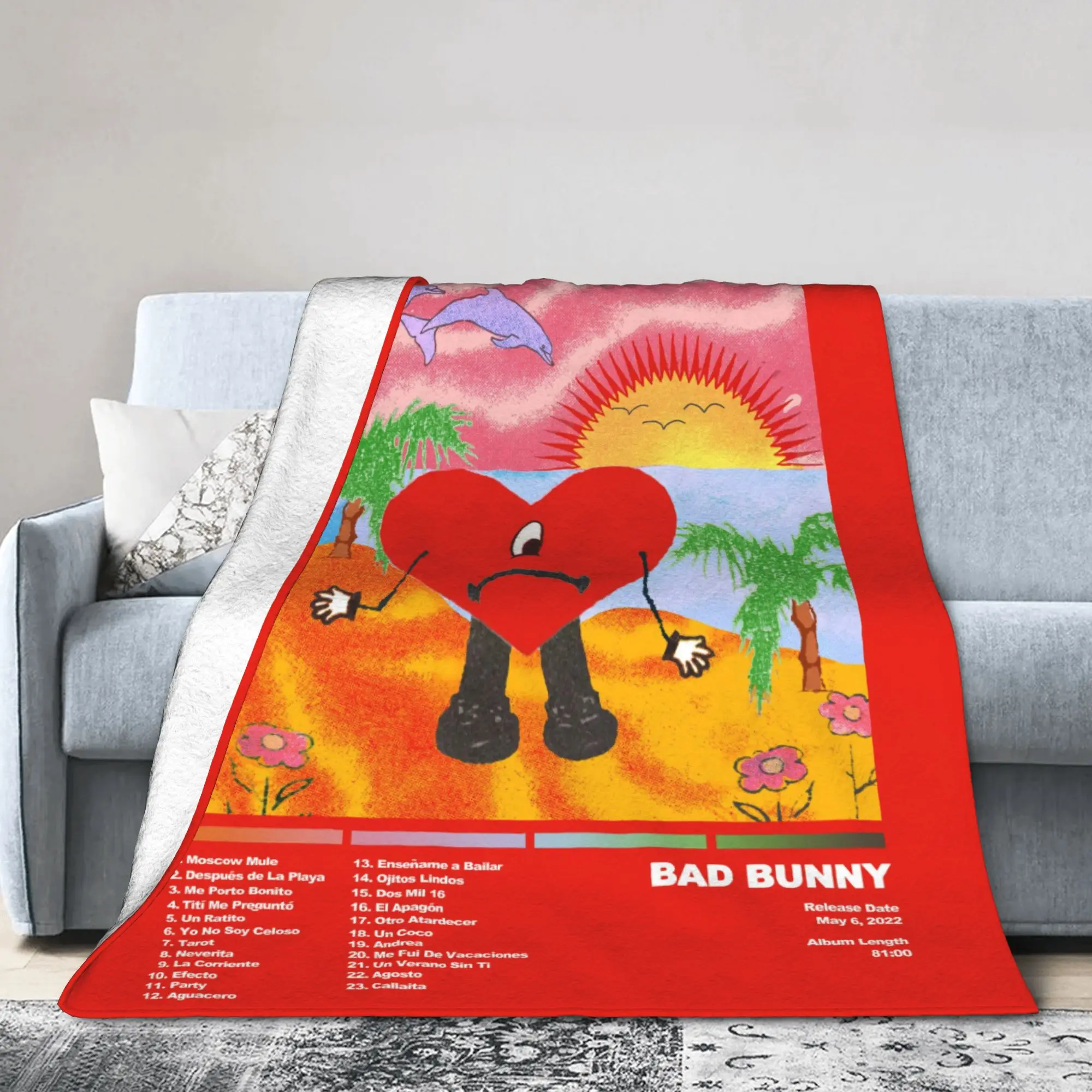 Bad Bunny Blankets Flannel Winter Multifunction Super Soft Throw Blankets for Bedding Travel Rug Piece
Bad Bunny Blankets Flannel Winter Multifunction Super Soft Throw Blankets for Bedding Travel Rug Piece