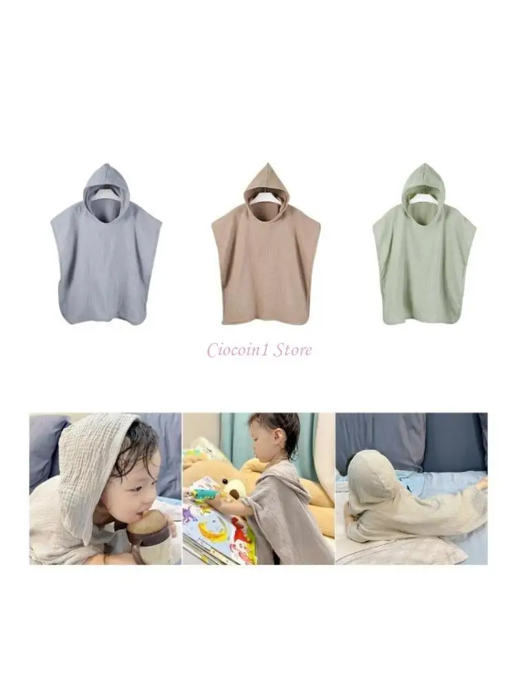 Y1UB Дышащий халат, мягкое одеяло с капюшоном, детское пончо для новорожденных
Y1UB Дышащий халат, мягкое одеяло с капюшоном, детское пончо для новорожденных