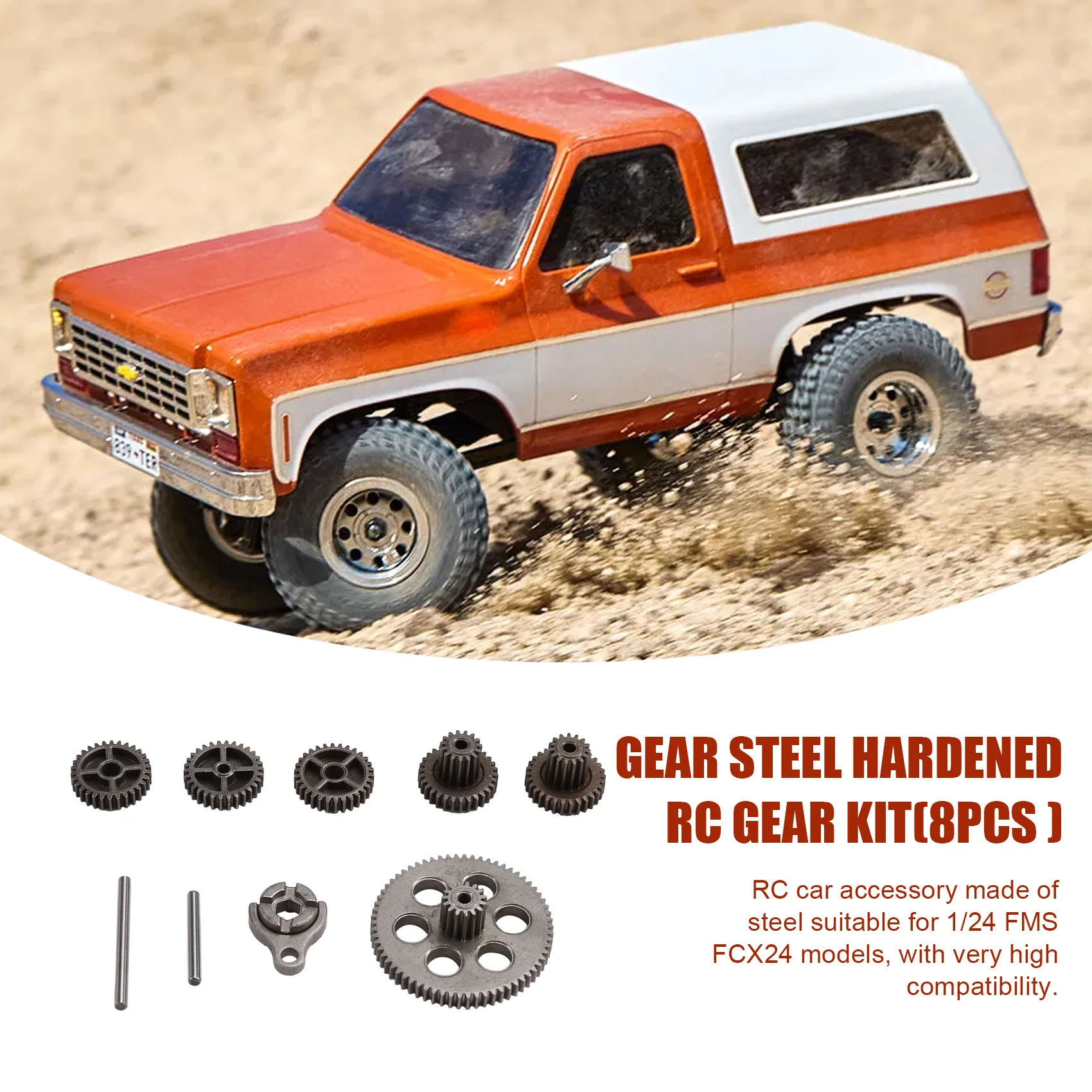 AS96-8Pcs Gear Steel Hardened Rc Gear Kit For FMS FCX24 1/24 RC Car Upgrade Parts
AS96-8Pcs Gear Steel Hardened Rc Gear Kit For FMS FCX24 1/24 RC Car Upgrade Parts