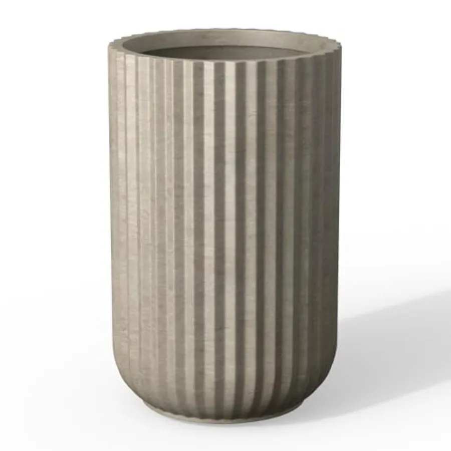 Tall Folded Planter 17.7 Inch Tall Round Concrete Plant Pots with Drainage Hole and Rubber Plug Modern Indoor Outdoor Decor Flo
Tall Folded Planter 17.7 Inch Tall Round Concrete Plant Pots with Drainage Hole and Rubber Plug Modern Indoor Outdoor Decor Flo