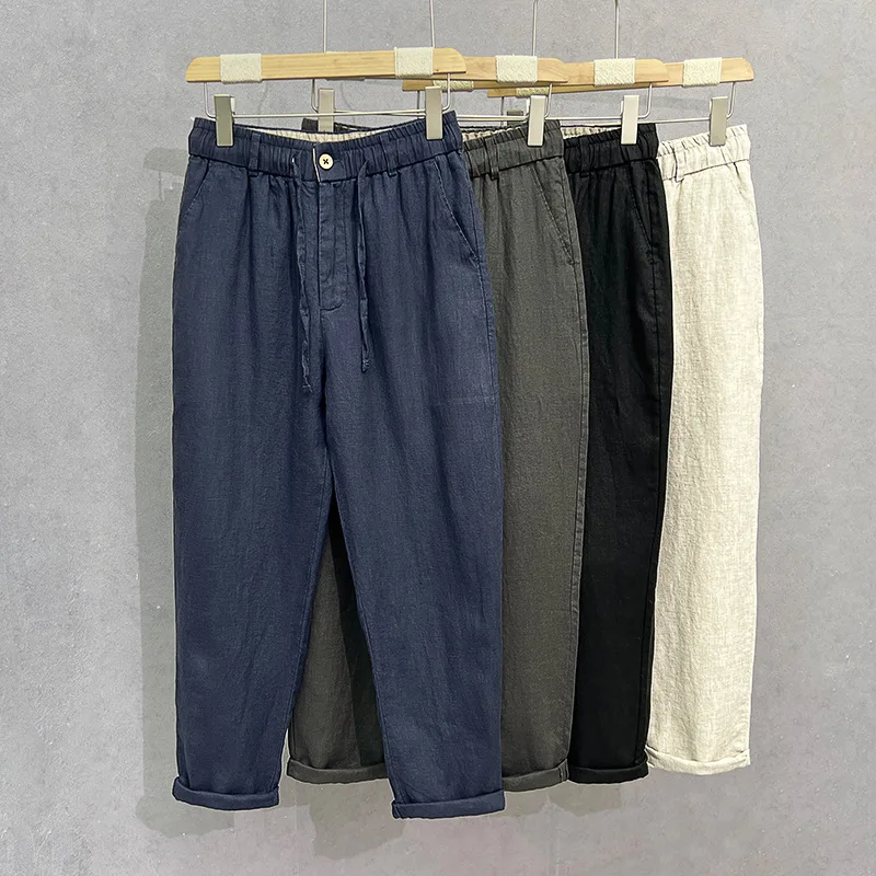 MAQVOB Top Quality Summer Lightweight Luxury Business Casual Wear Loose Straight Trousers Pure Linen Men Pants
MAQVOB Top Quality Summer Lightweight Luxury Business Casual Wear Loose Straight Trousers Pure Linen Men Pants