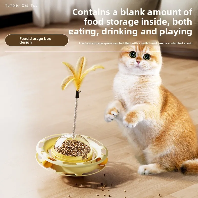 New Cat Toy Food Dispensing Tumbler Turntable Teasing Cat Artifact Cat Self-Entertainment Multi-Play Pet Toy
New Cat Toy Food Dispensing Tumbler Turntable Teasing Cat Artifact Cat Self-Entertainment Multi-Play Pet Toy